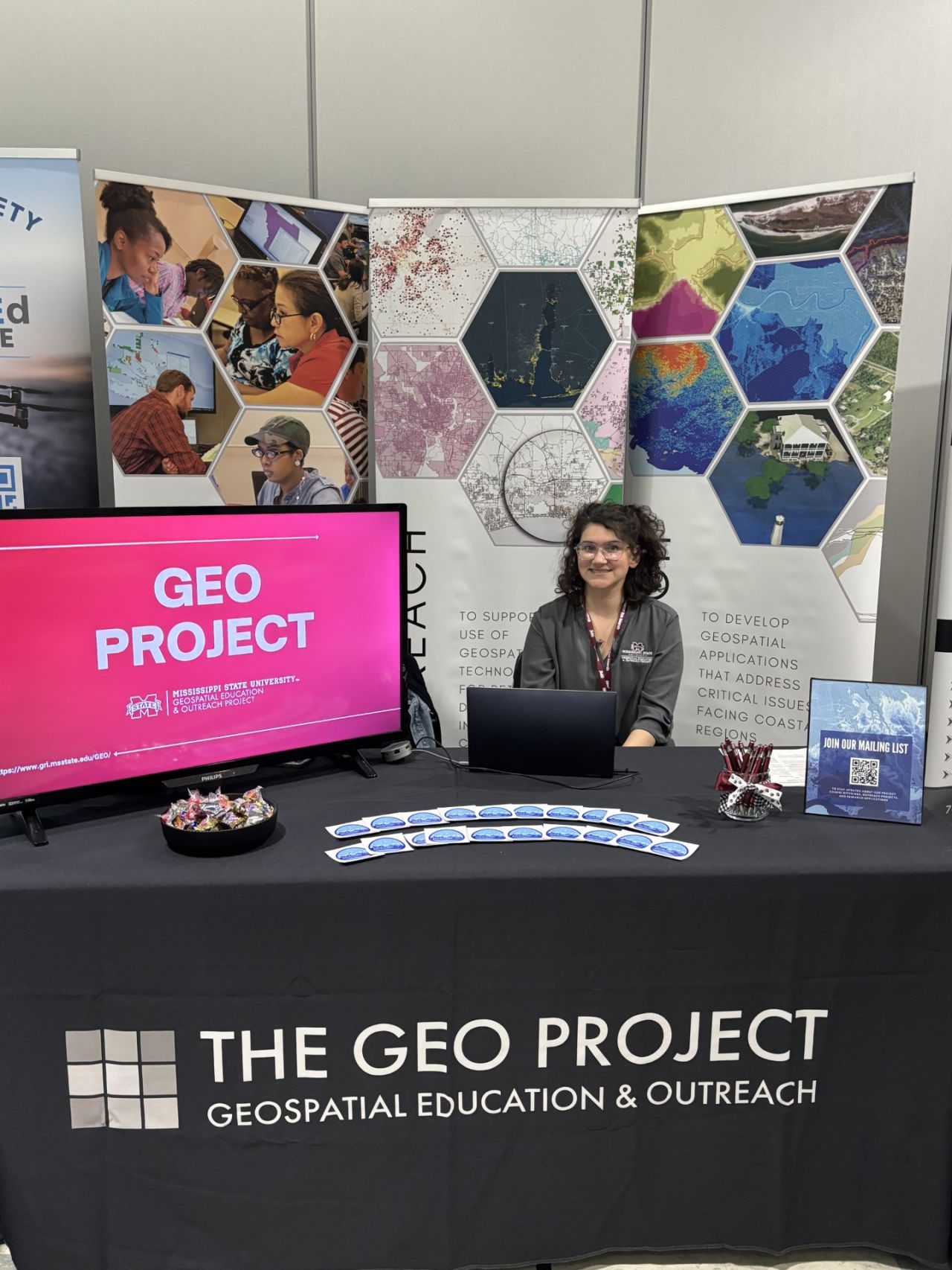 Babineaux at Geo Project booth